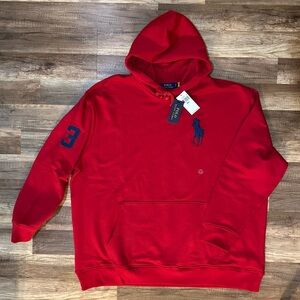 POLO RALPH LAUREN - Big Pony Fleece Hoodie - Big & Tall